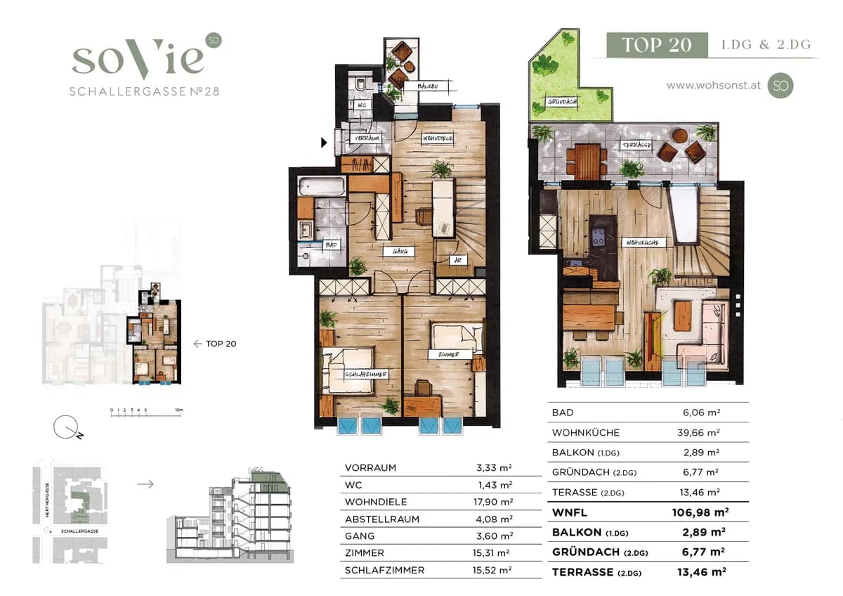 4-Zimmer-Wohnung kaufen in Wien – 106,98 m², € 973.600 – Bild 2 von 19