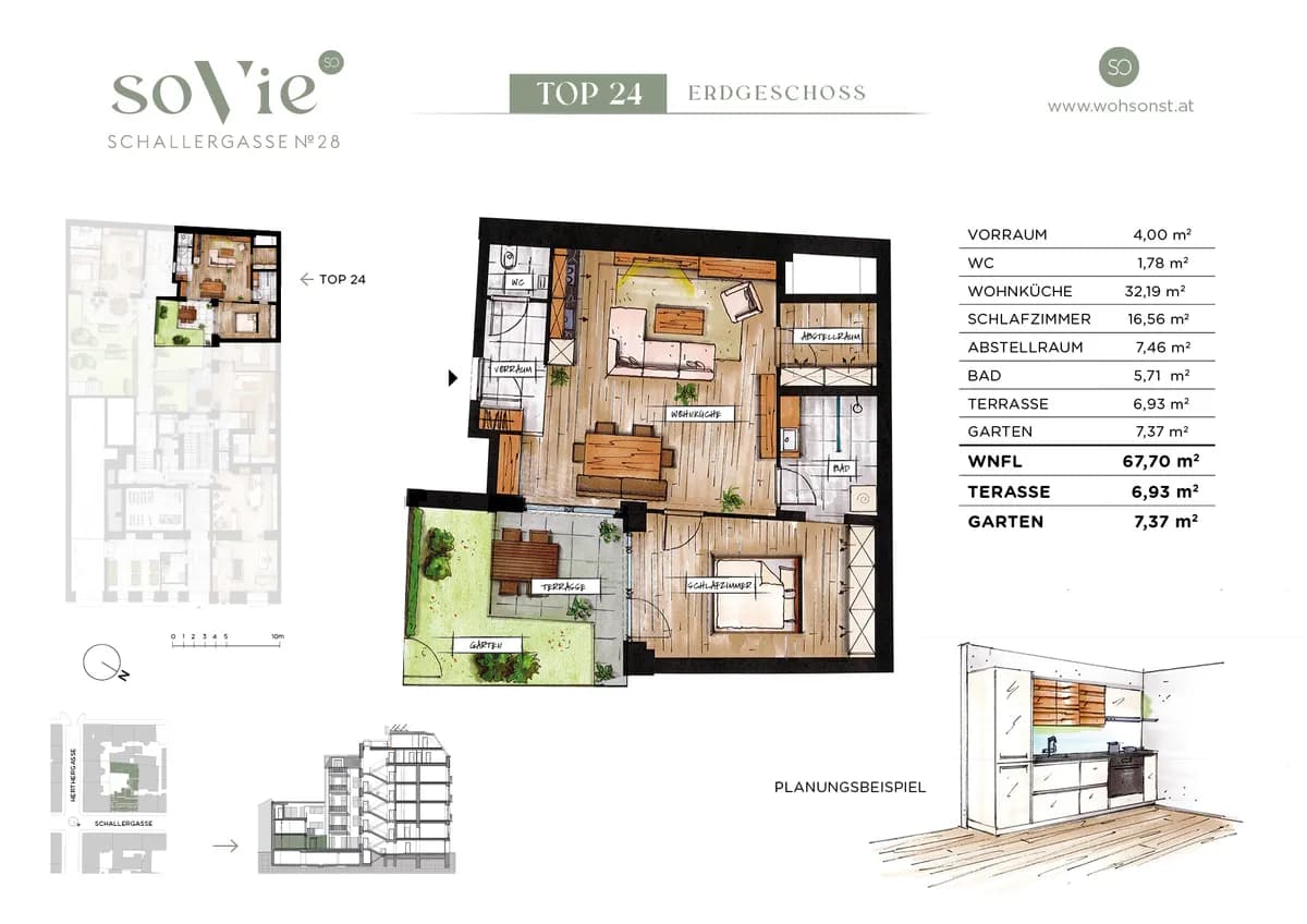2-Zimmer-Wohnung kaufen in Wien – 67,7 m², € 409.800 – Bild 2 von 18