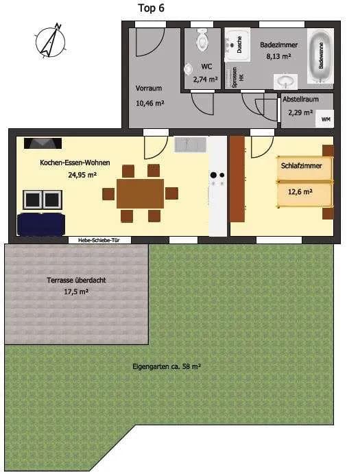2-Zimmer-Wohnung mieten in Graz – 61 m², € 1.066 – Bild 3 von 21