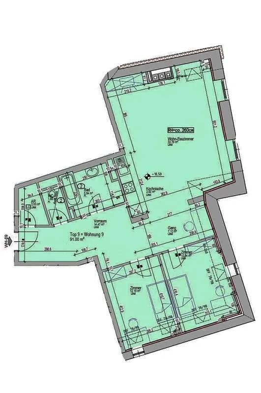 Wohnung mieten in Horn – 91,16 m², € 838 – Bild 11 von 11
