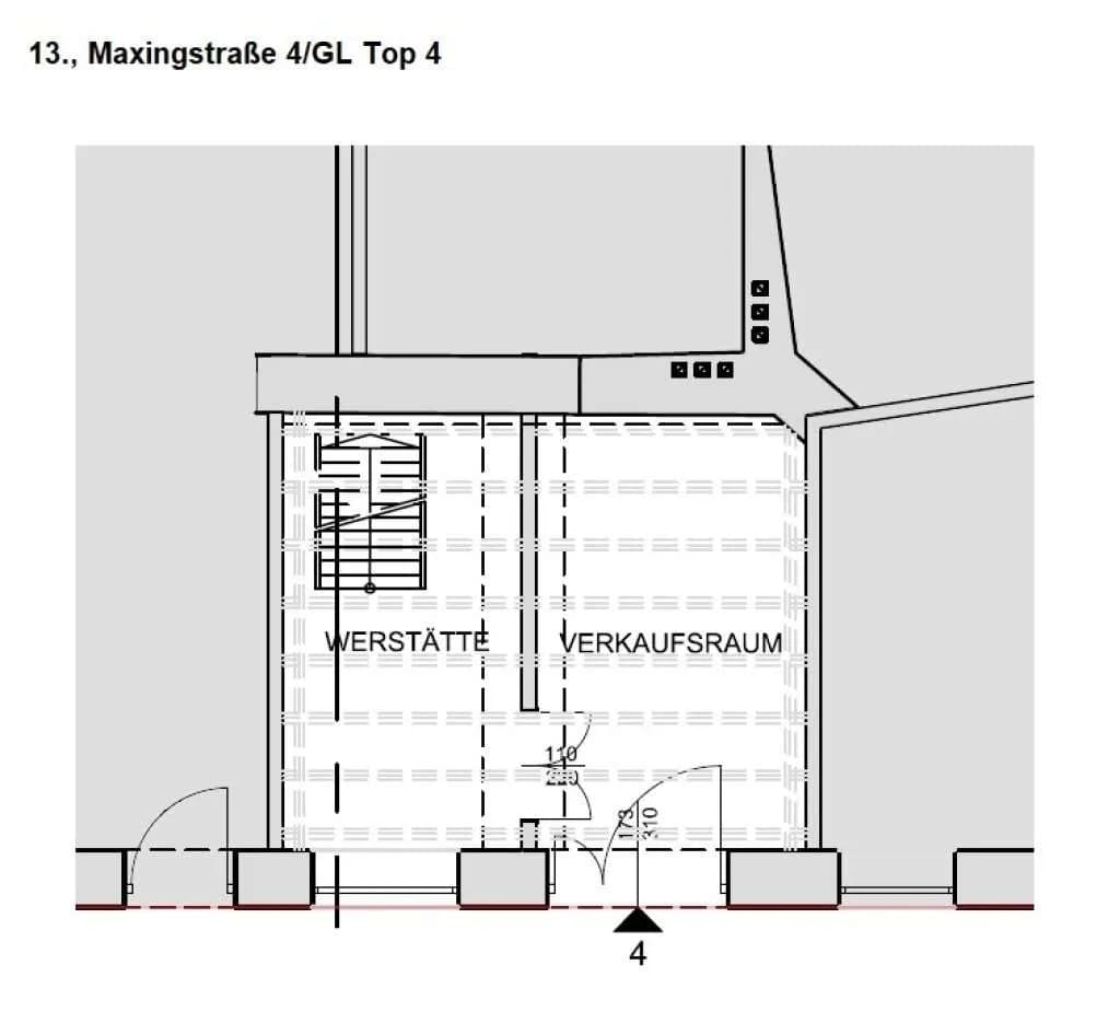 2-Zimmer-Gewerbeimmobilie mieten in Wien – 46,52 m², € 1.250 – Bild 9 von 9