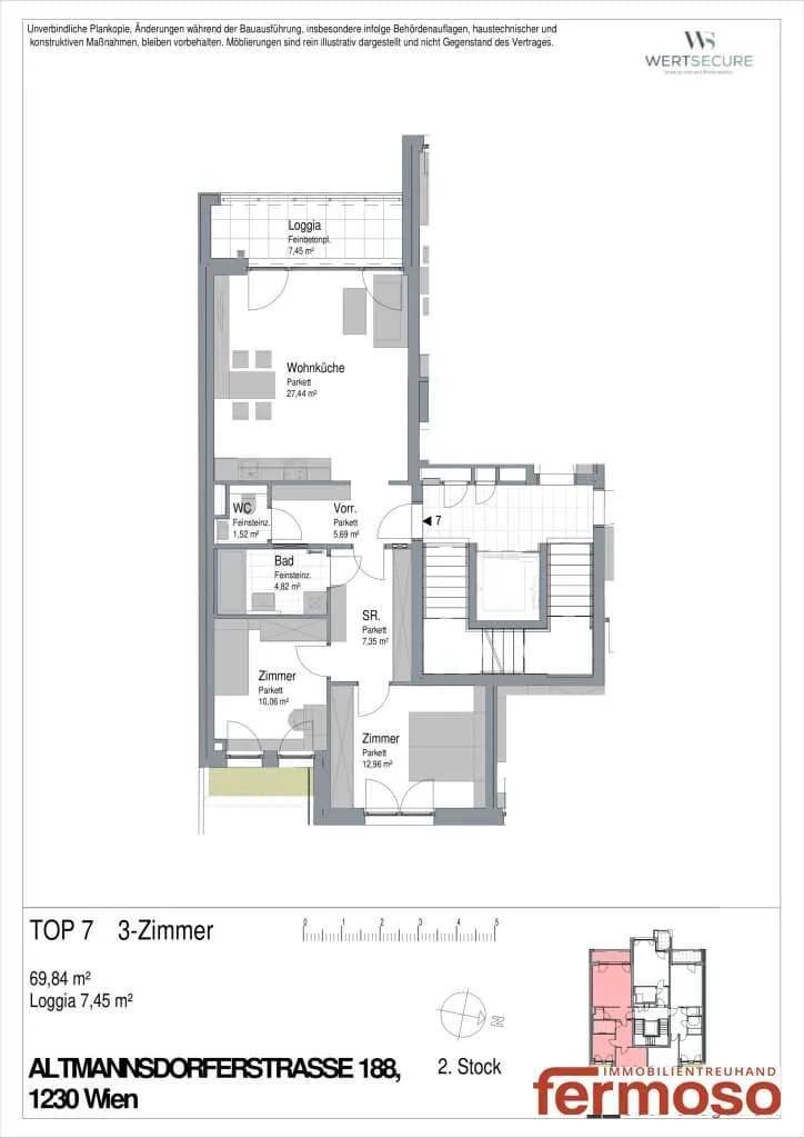 3-Zimmer-Wohnung kaufen in Wien – 70 m², € 395.000 – Bild 13 von 14
