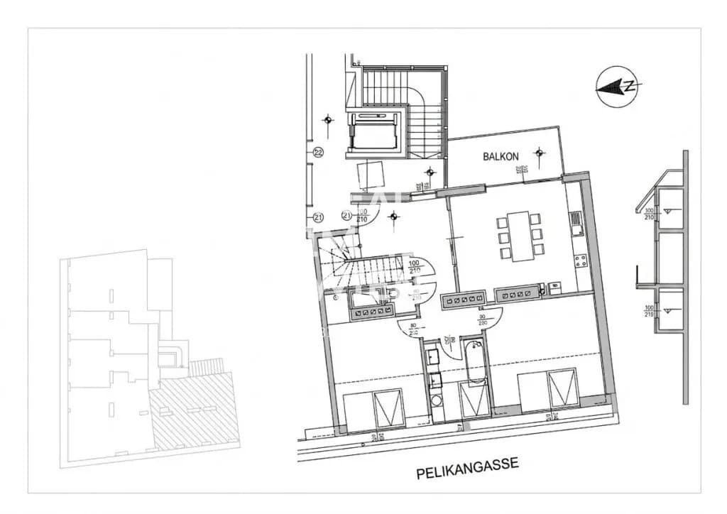 3-Zimmer-Wohnung mieten in Wien – 95 m², € 2.990 – Bild 10 von 11
