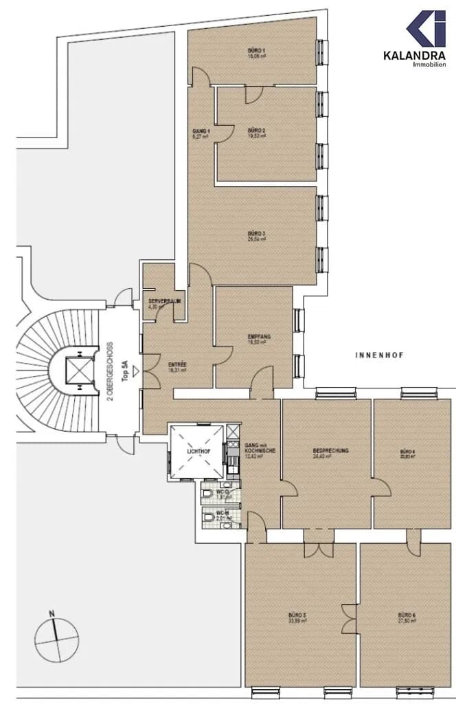8-Zimmer-Gewerbeimmobilie mieten in Wien – 227 m², € 5.274 – Bild 22 von 23