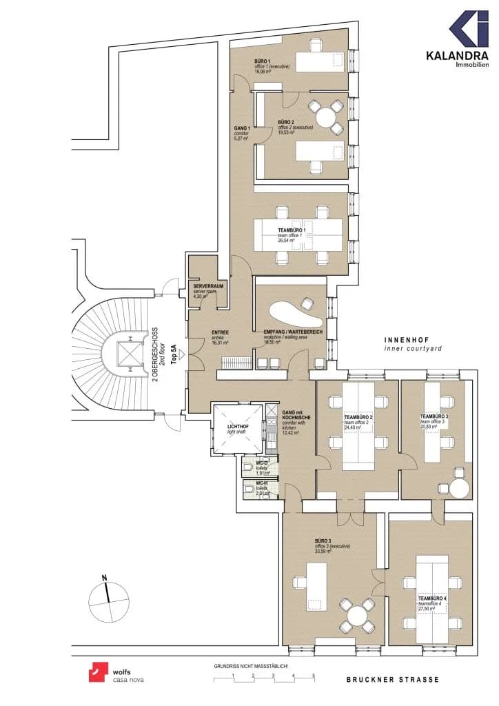 8-Zimmer-Gewerbeimmobilie mieten in Wien – 227 m², € 5.274 – Bild 23 von 23