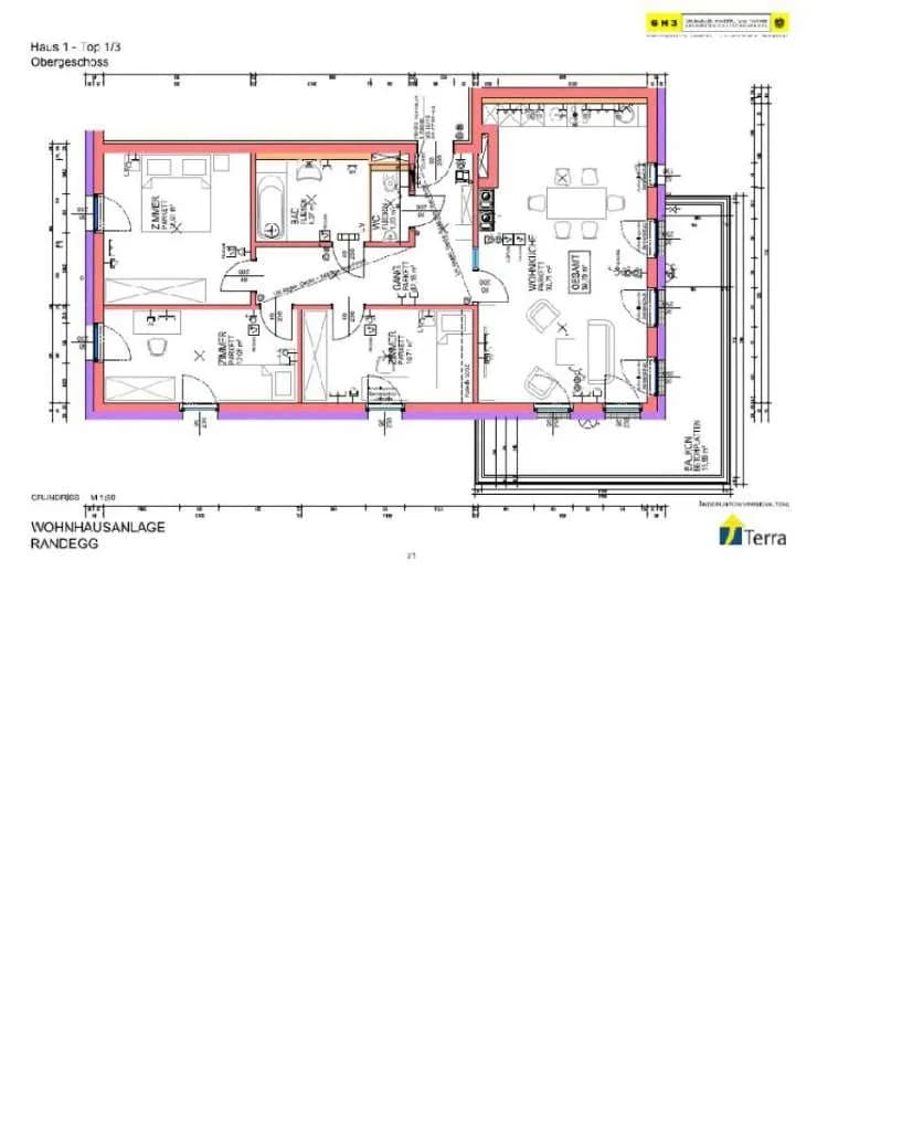 4-Zimmer-Wohnung mieten in Scheibbs – 90,79 m², € 970 – Bild 6 von 6