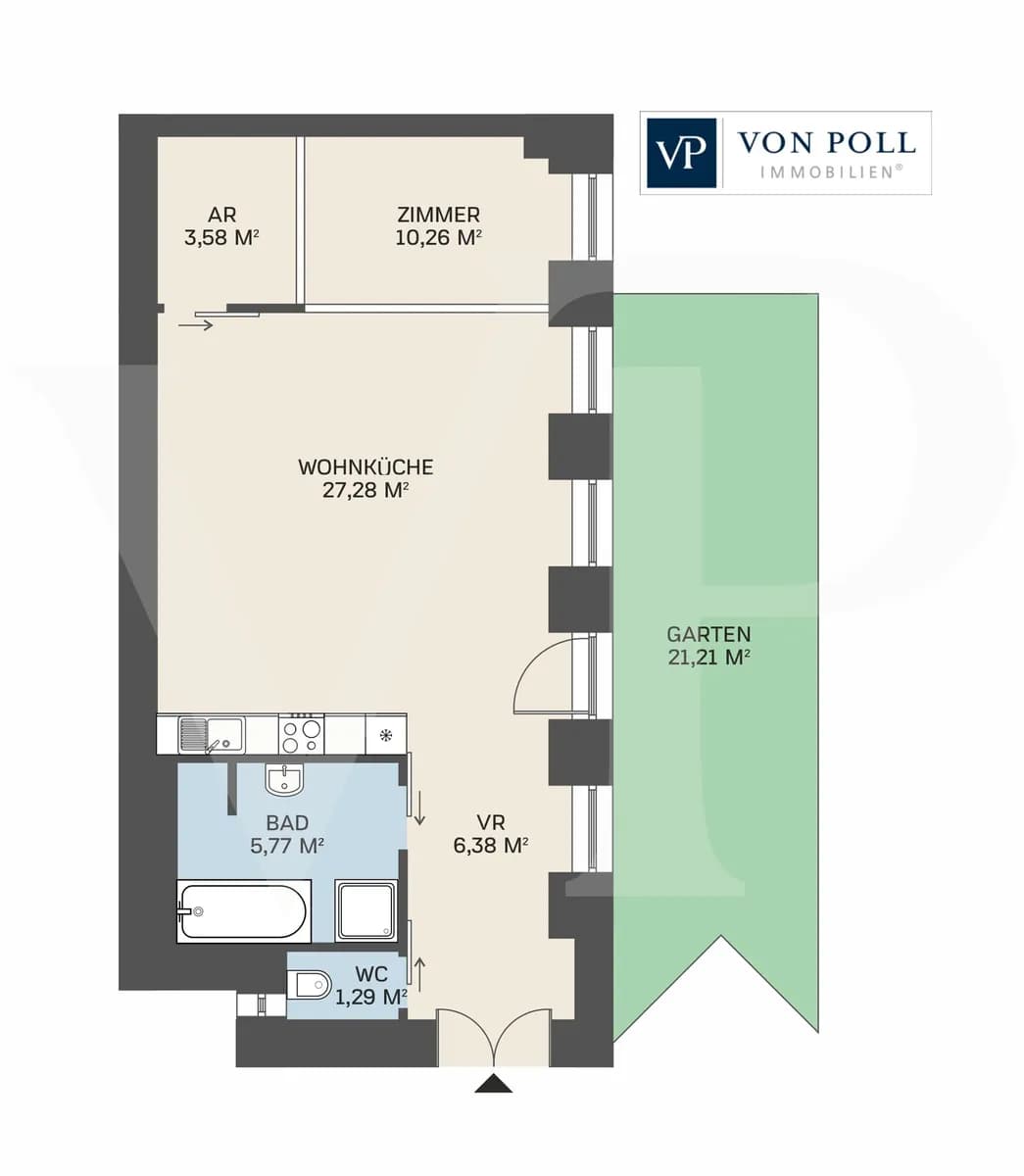2-Zimmer-Wohnung kaufen in Wien – 51,1 m², € 295.000 – Bild 18 von 18