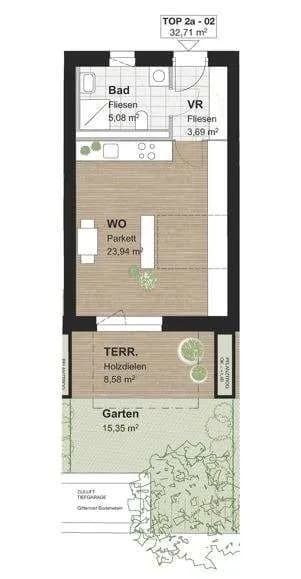 1-Zimmer-Wohnung mieten in Graz – 32 m², € 568 – Bild 8 von 8