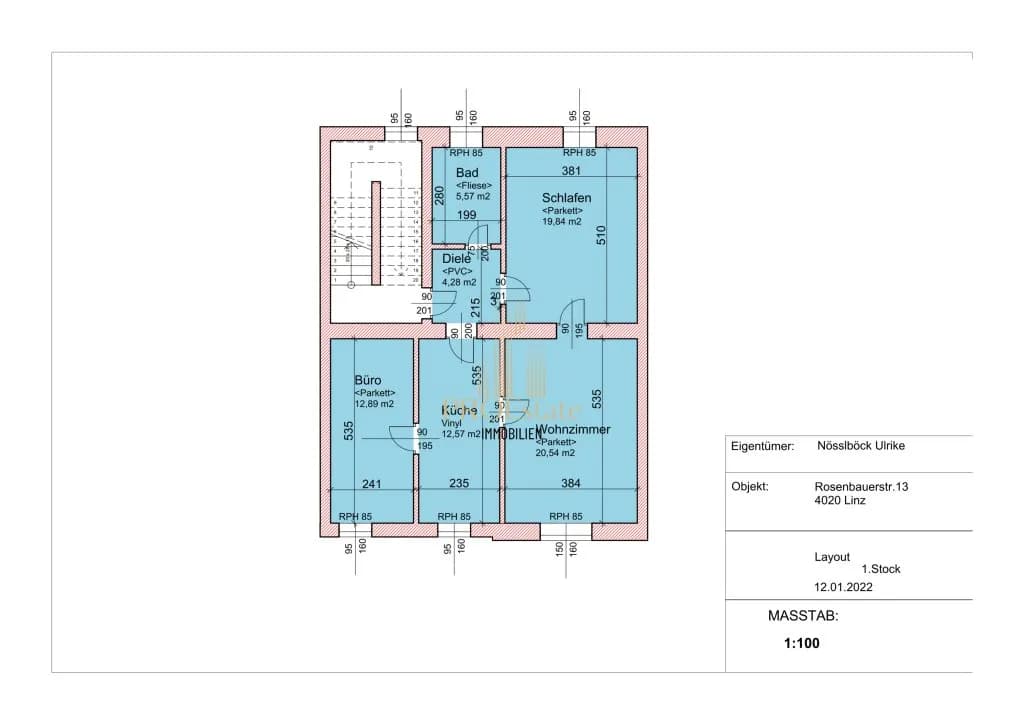 3-Zimmer-Wohnung kaufen in Linz – 79,16 m², € 269.000 – Bild 12 von 12