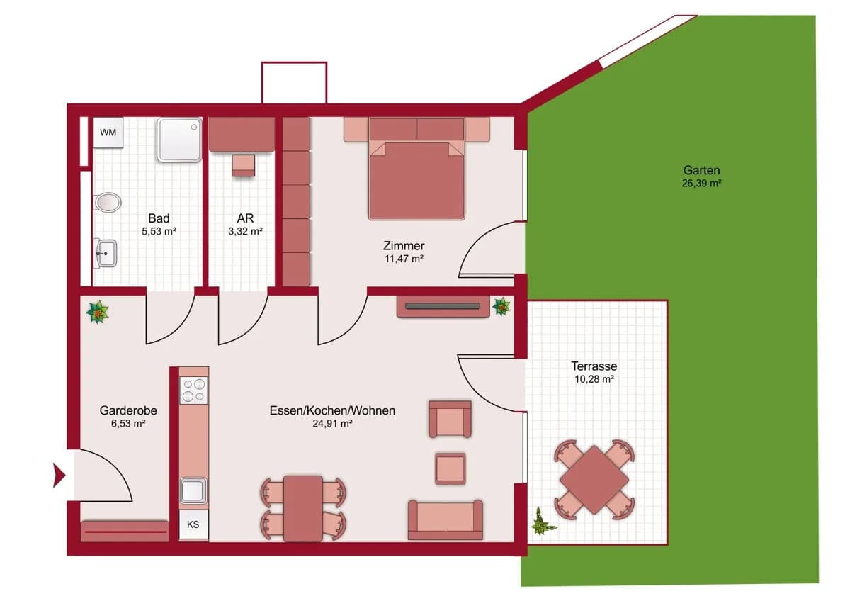 2-Zimmer-Wohnung kaufen in Kufstein – 50,28 m², € 340.510 – Bild 5 von 5