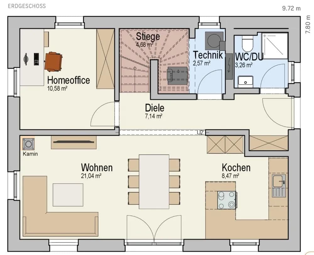 5-Zimmer-Immobilie kaufen in Korneuburg – 115 m², € 349.900 – Bild 2 von 6