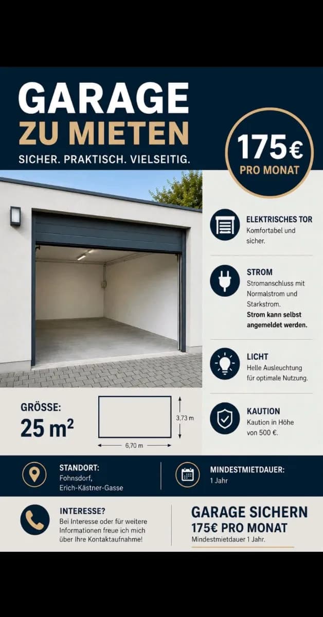 Immobilie mieten in Murtal – 25 m², € 175