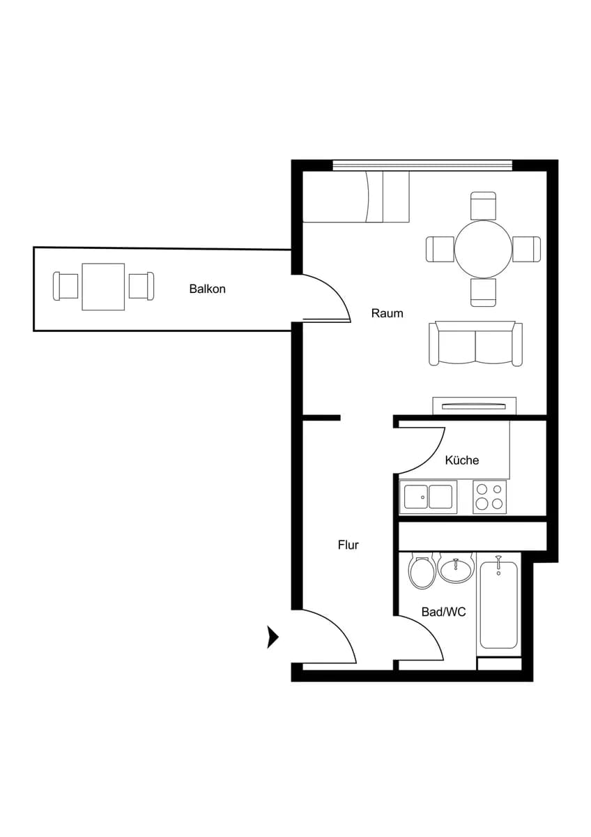 1-Zimmer-Wohnung kaufen in Feldkirch – 30,06 m², € 145.000 – Bild 2 von 19