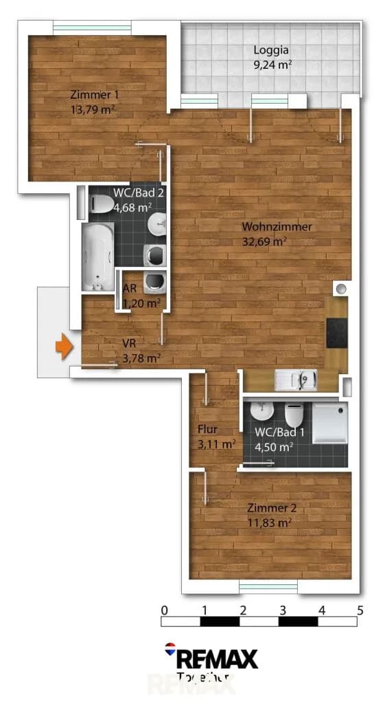 3-Zimmer-Wohnung kaufen in Korneuburg – 75,53 m², € 345.000 – Bild 37 von 37