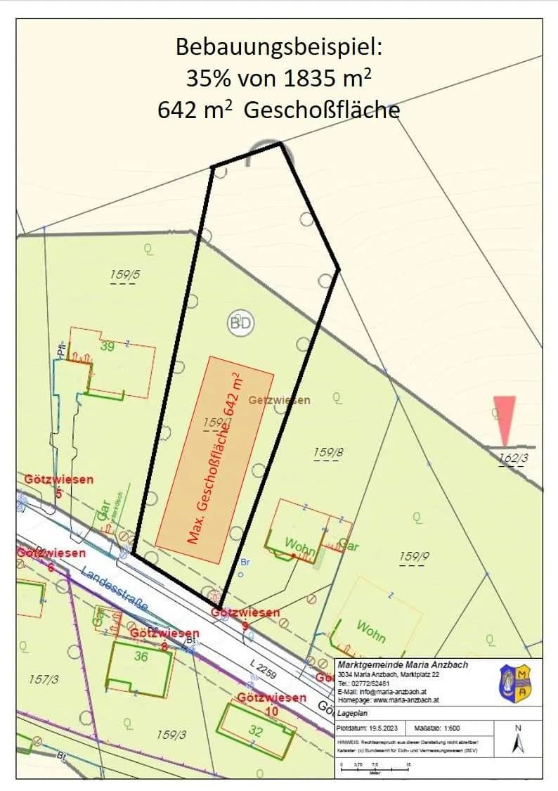Grundstück kaufen in Sankt Pölten Land – 2 544 m², € 565.000 – Bild 4 von 4