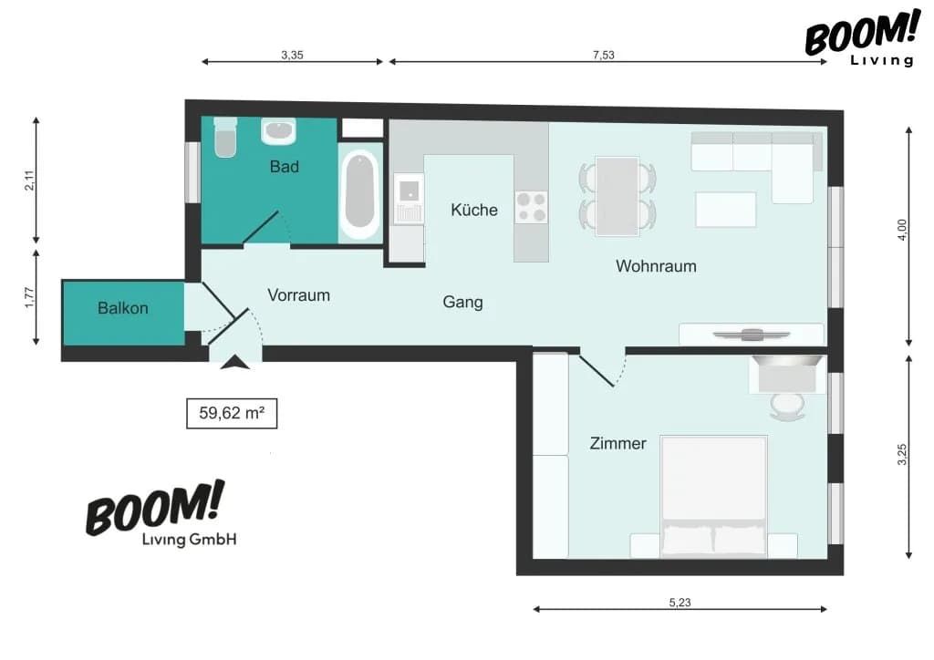 2-Zimmer-Wohnung kaufen in Wien – 59,62 m², € 499.988 – Bild 15 von 15