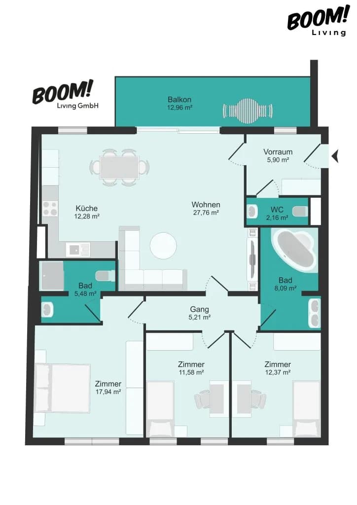 4-Zimmer-Wohnung kaufen in Wien – 107,74 m², € 899.178 – Bild 11 von 11