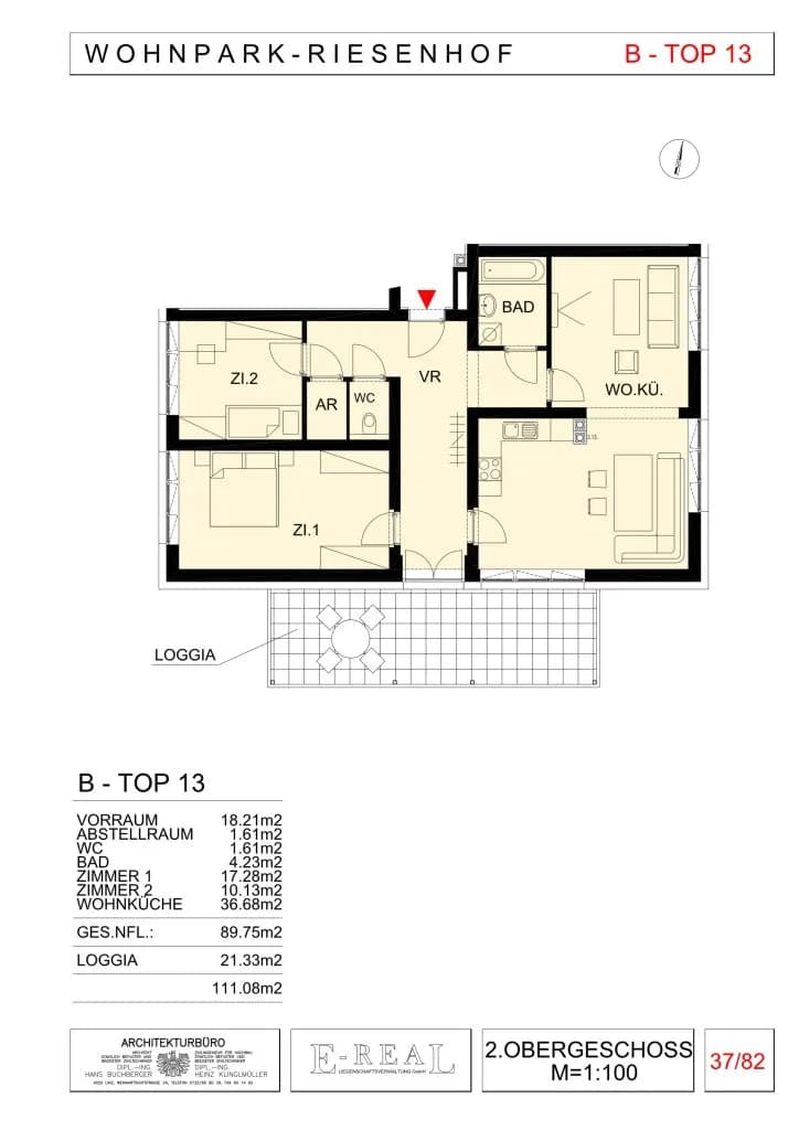 3-Zimmer-Wohnung mieten in Linz – 89,75 m², € 1.522 – Bild 14 von 14