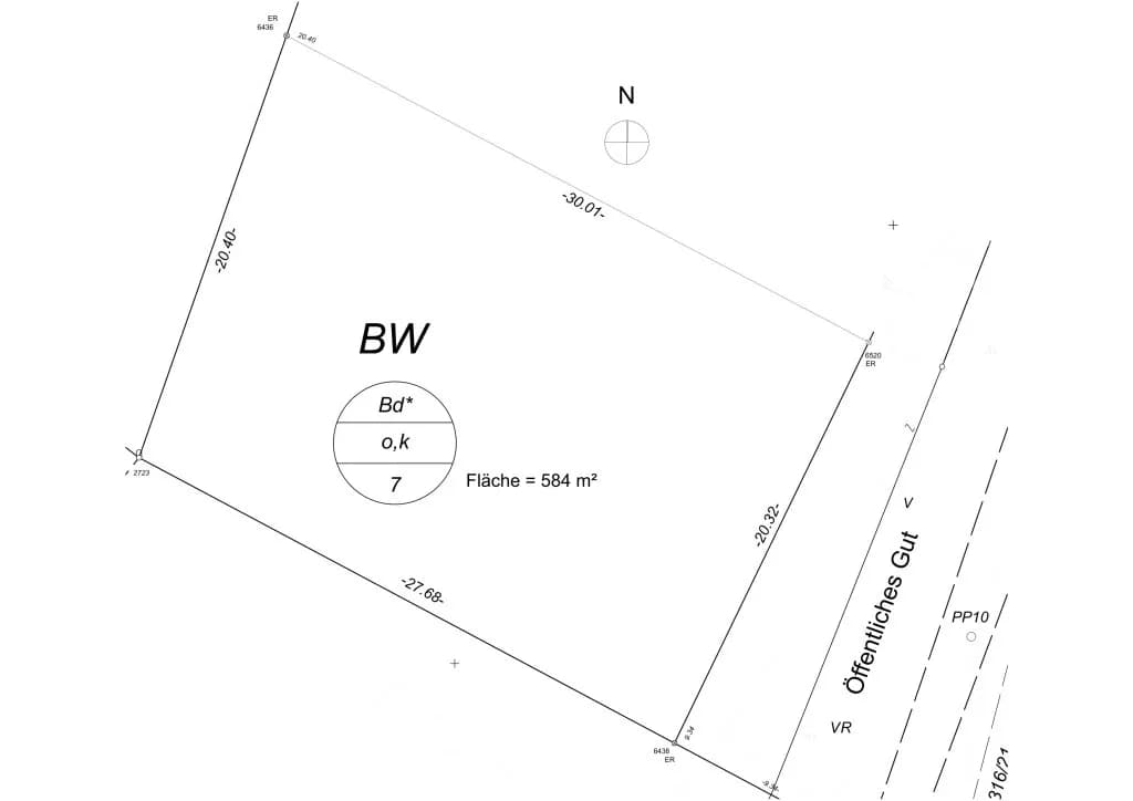 Grundstück kaufen in Baden – 584 m², € 195.000 – Bild 3 von 3