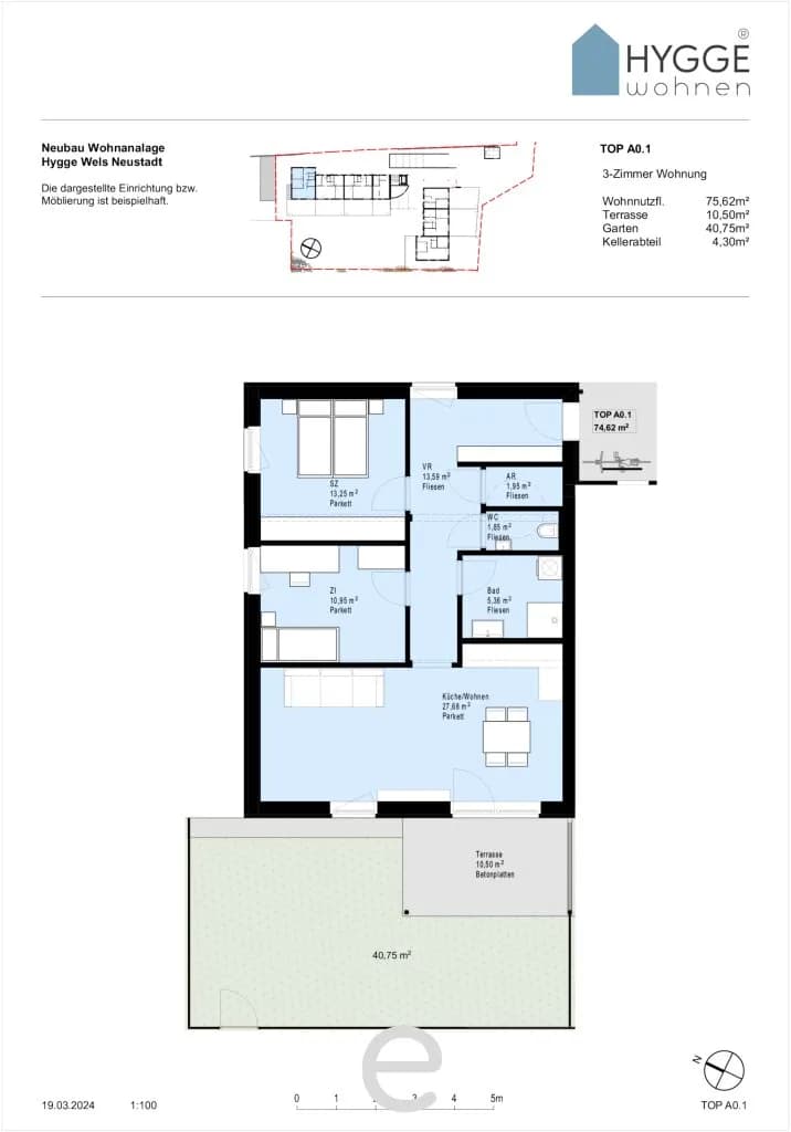 3-Zimmer-Wohnung kaufen in Wels – 74,62 m², € 368.500 – Bild 11 von 15