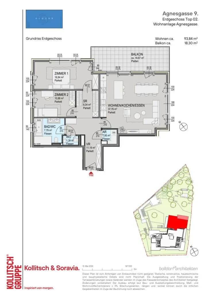 3-Zimmer-Wohnung kaufen in Wien – 93,84 m², € 949.000 – Bild 6 von 6
