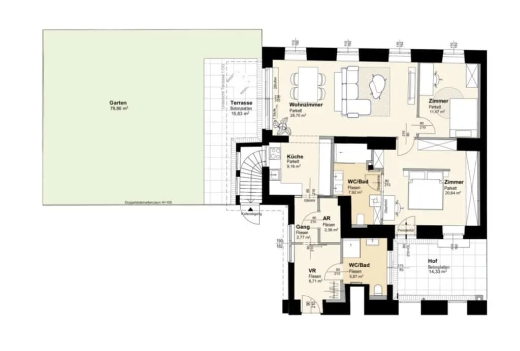 3-Zimmer-Wohnung kaufen in Wien – 96,83 m², € 845.000 – Bild 21 von 22