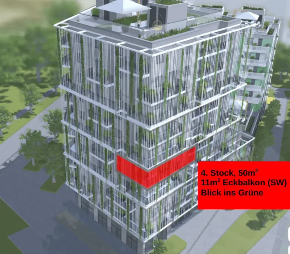 2-Zimmer-Wohnung mieten in Wien – 50 m², € 1.149 – Bild 3 von 12