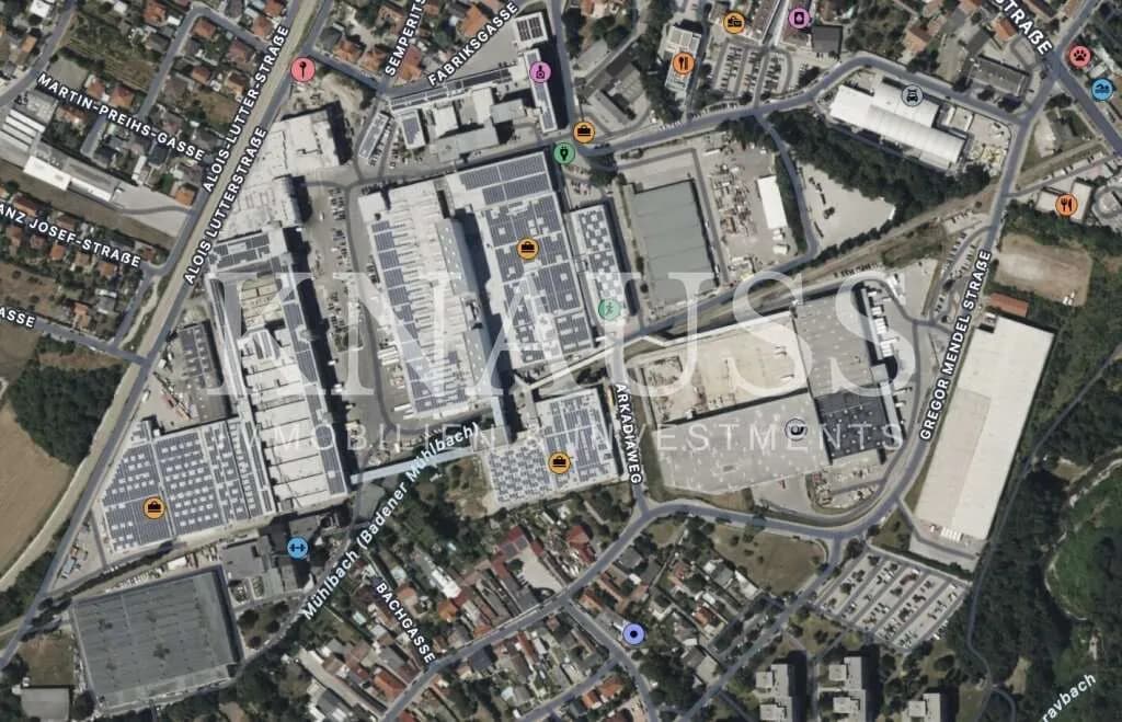 Gewerbeimmobilie mieten in Baden – 600 m²