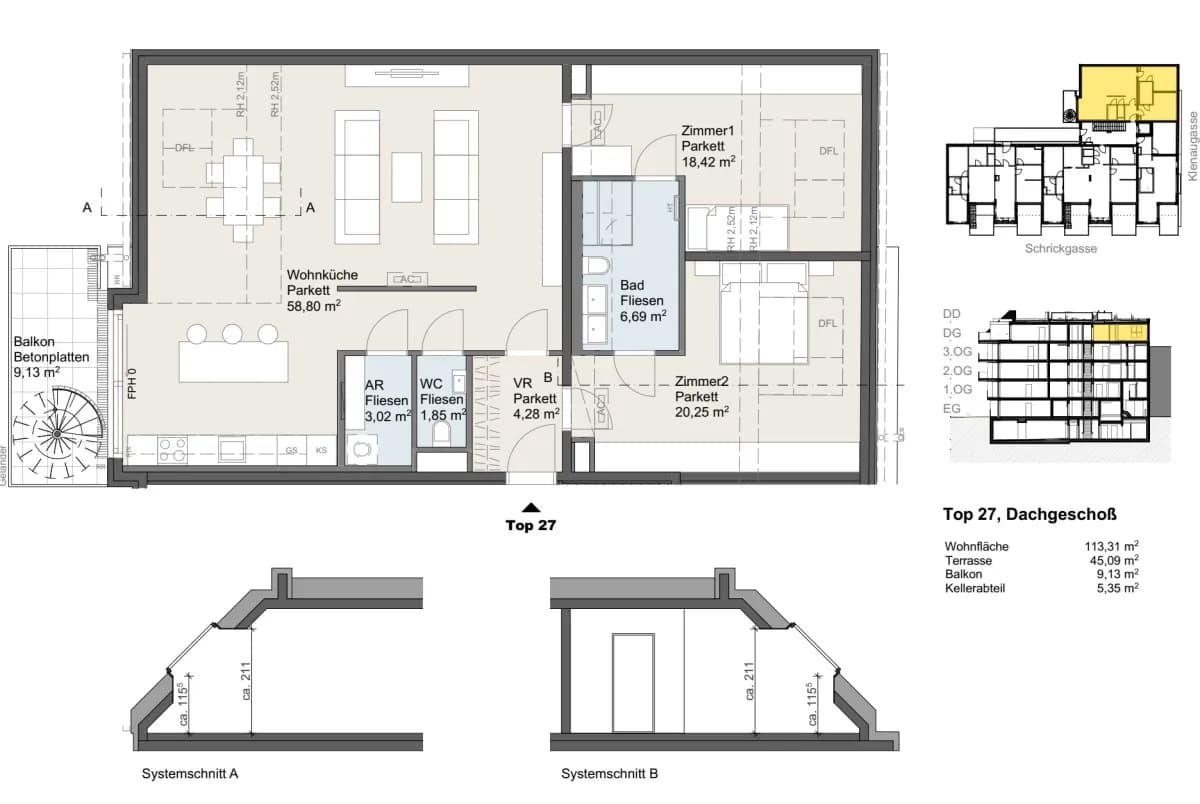 3-Zimmer-Wohnung kaufen in Wien – 113,31 m², € 849.100 – Bild 24 von 30