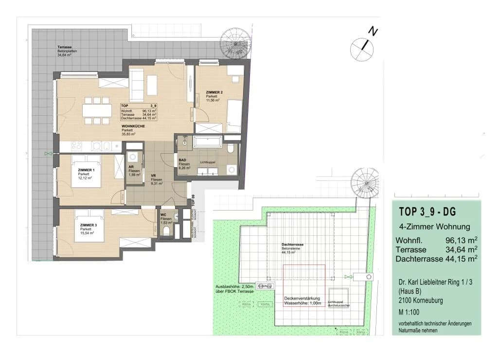 4-Zimmer-Wohnung kaufen in Korneuburg – 96,13 m², € 620.000 – Bild 19 von 19