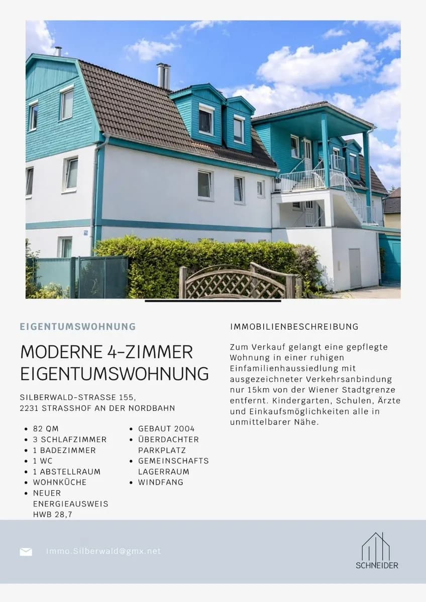 4-Zimmer-Wohnung kaufen in Gänserndorf – 82 m², € 240.000