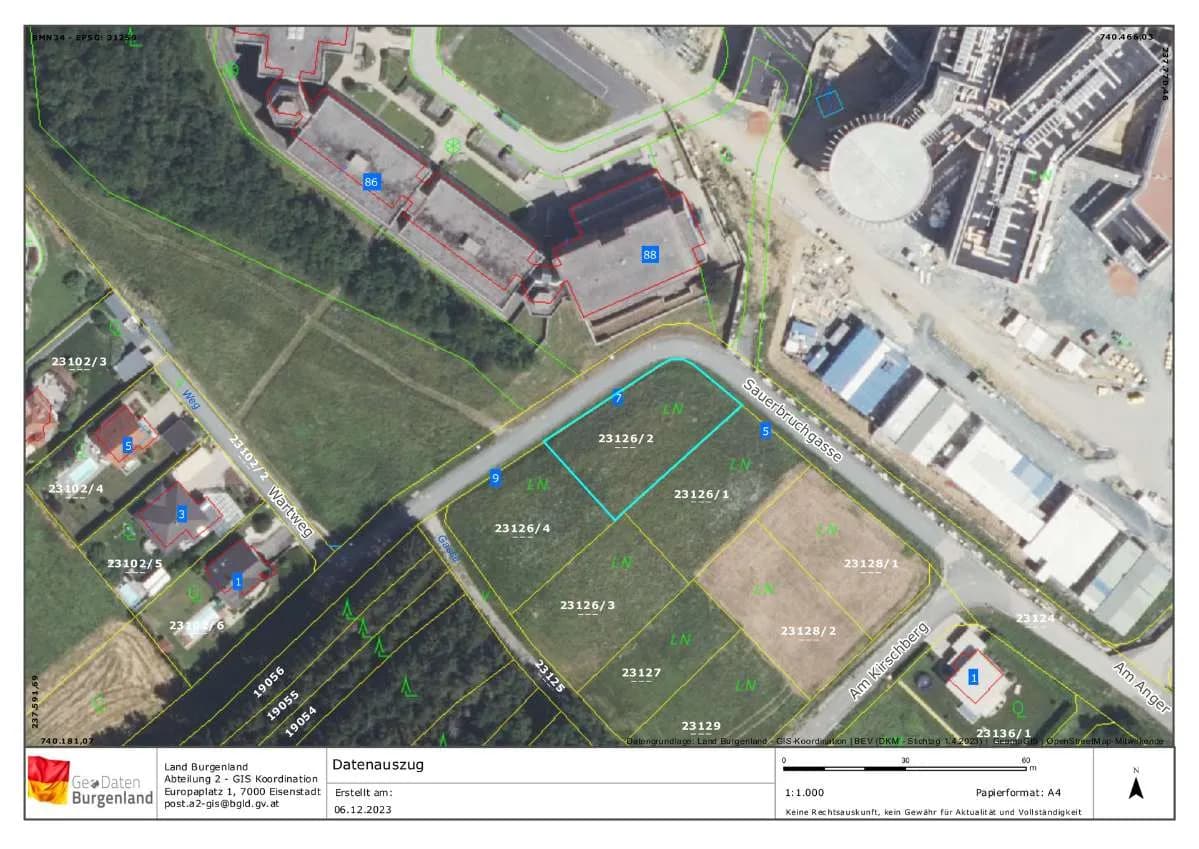 Grundstück kaufen in Oberwart – 947 m², € 90.000 – Bild 4 von 6