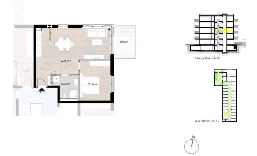 2-Zimmer-Wohnung kaufen in Innsbruck – 50,94 m², € 409.800 – Bild 5 von 5