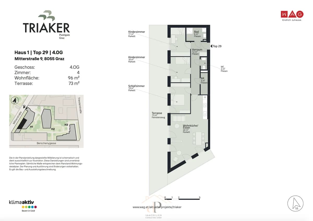 4-Zimmer-Wohnung mieten in Graz – 96 m², € 1.667 – Bild 20 von 20