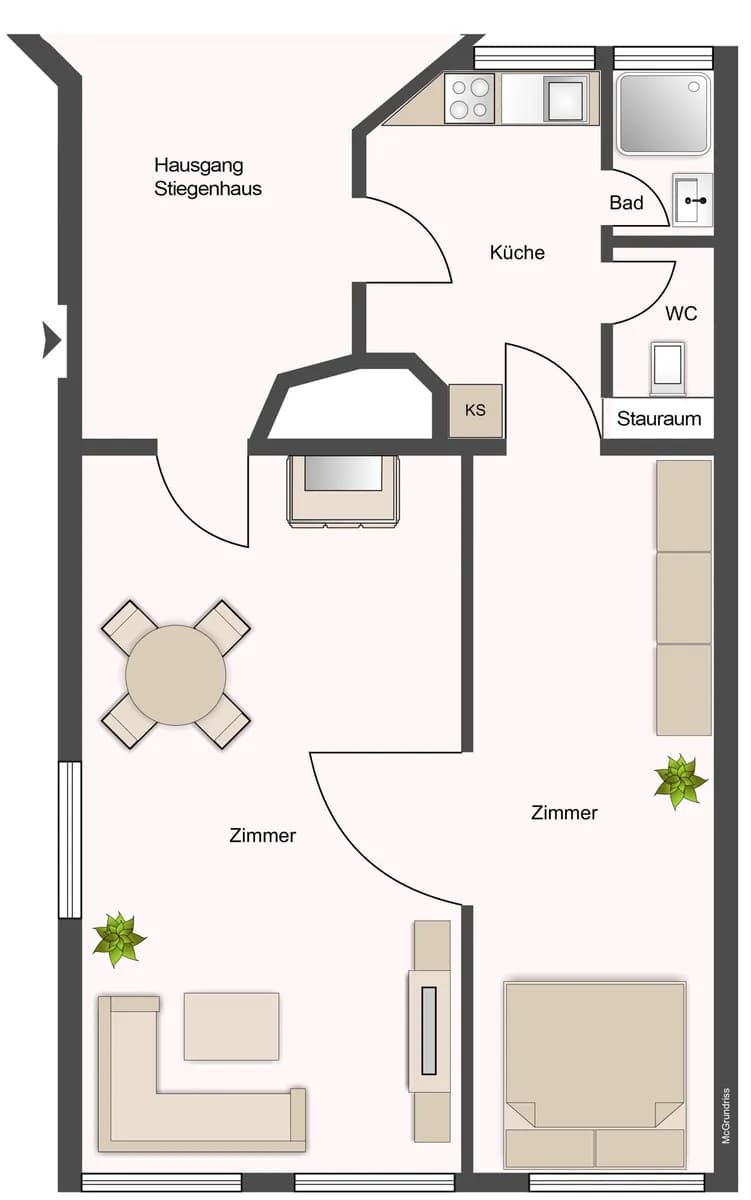 2-Zimmer-Wohnung mieten in Feldkirch – 65 m², € 955 – Bild 10 von 11