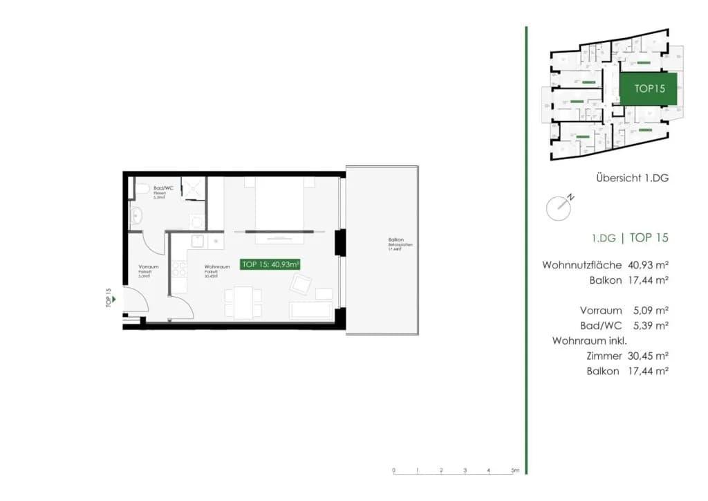 2-Zimmer-Wohnung mieten in Wien – 41 m², € 780 – Bild 9 von 9