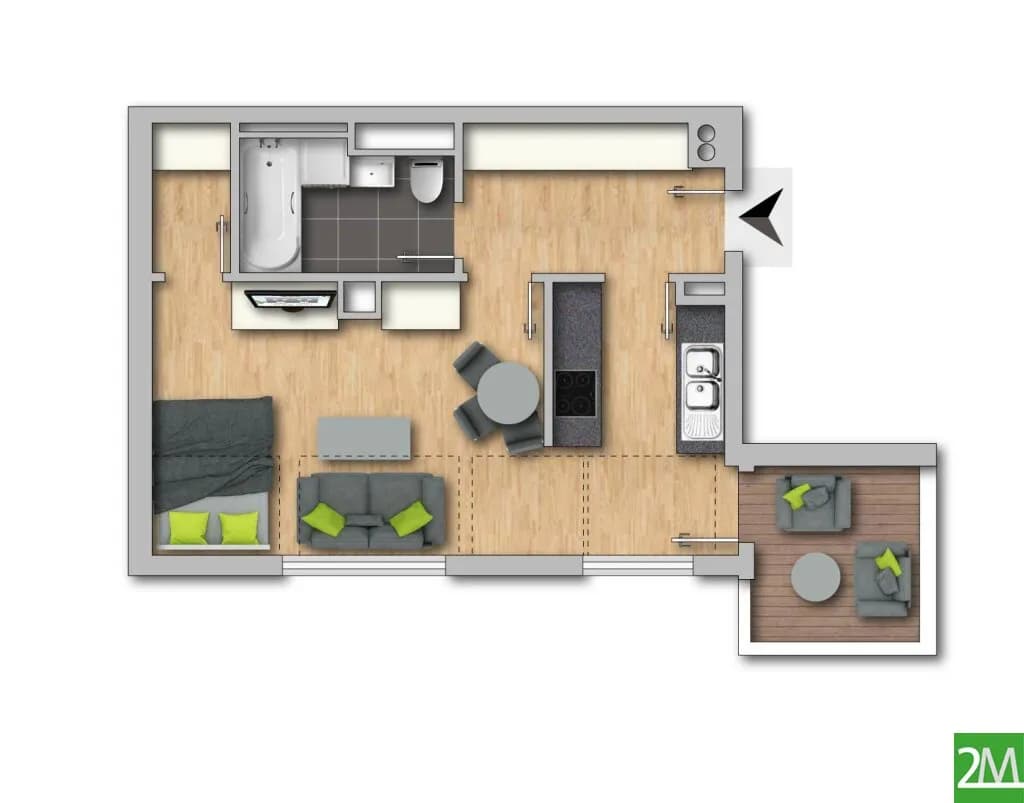 1-Zimmer-Wohnung kaufen in Wien – 34,88 m², € 270.000 – Bild 17 von 19