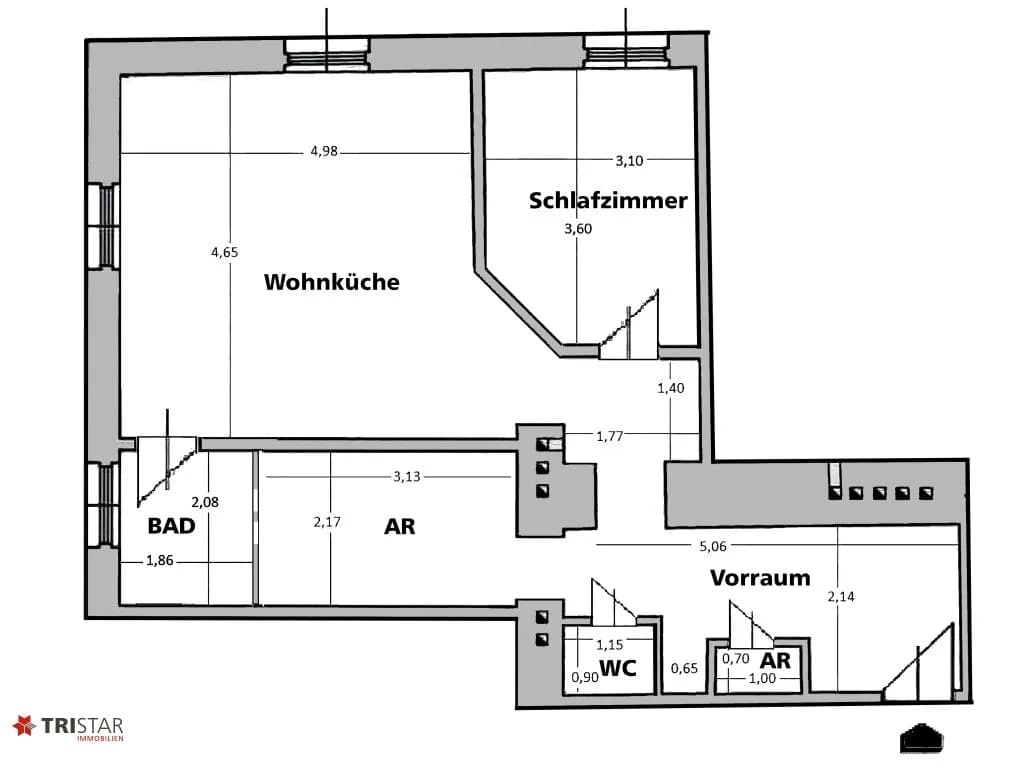 2-Zimmer-Wohnung kaufen in Wien – 56 m², € 239.000 – Bild 35 von 35