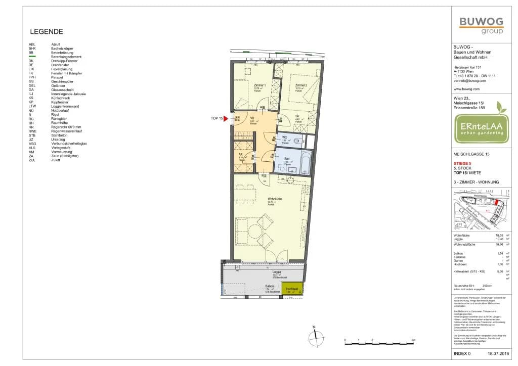 3-Zimmer-Wohnung kaufen in Wien – 78,55 m², € 419.900 – Bild 20 von 21