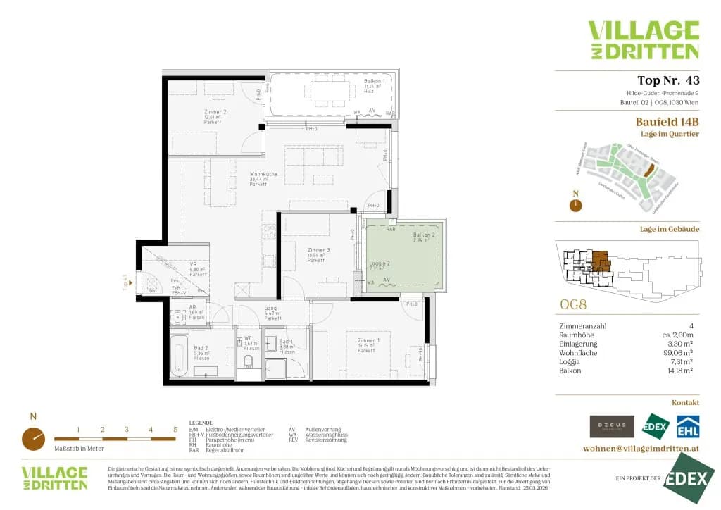 4-Zimmer-Wohnung kaufen in Wien – 99,1 m², € 783.000 – Bild 9 von 9