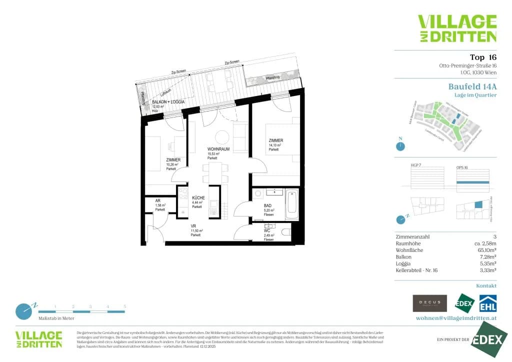 3-Zimmer-Wohnung kaufen in Wien – 65,1 m², € 519.000 – Bild 20 von 20