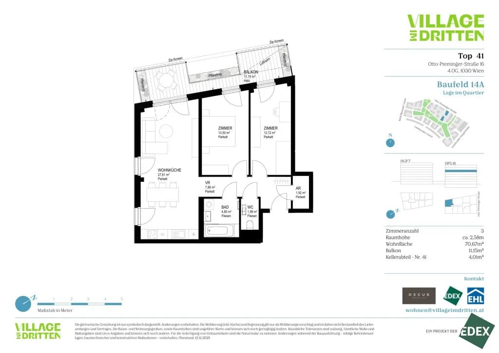 3-Zimmer-Wohnung kaufen in Wien – 70,67 m², € 599.000 – Bild 12 von 12