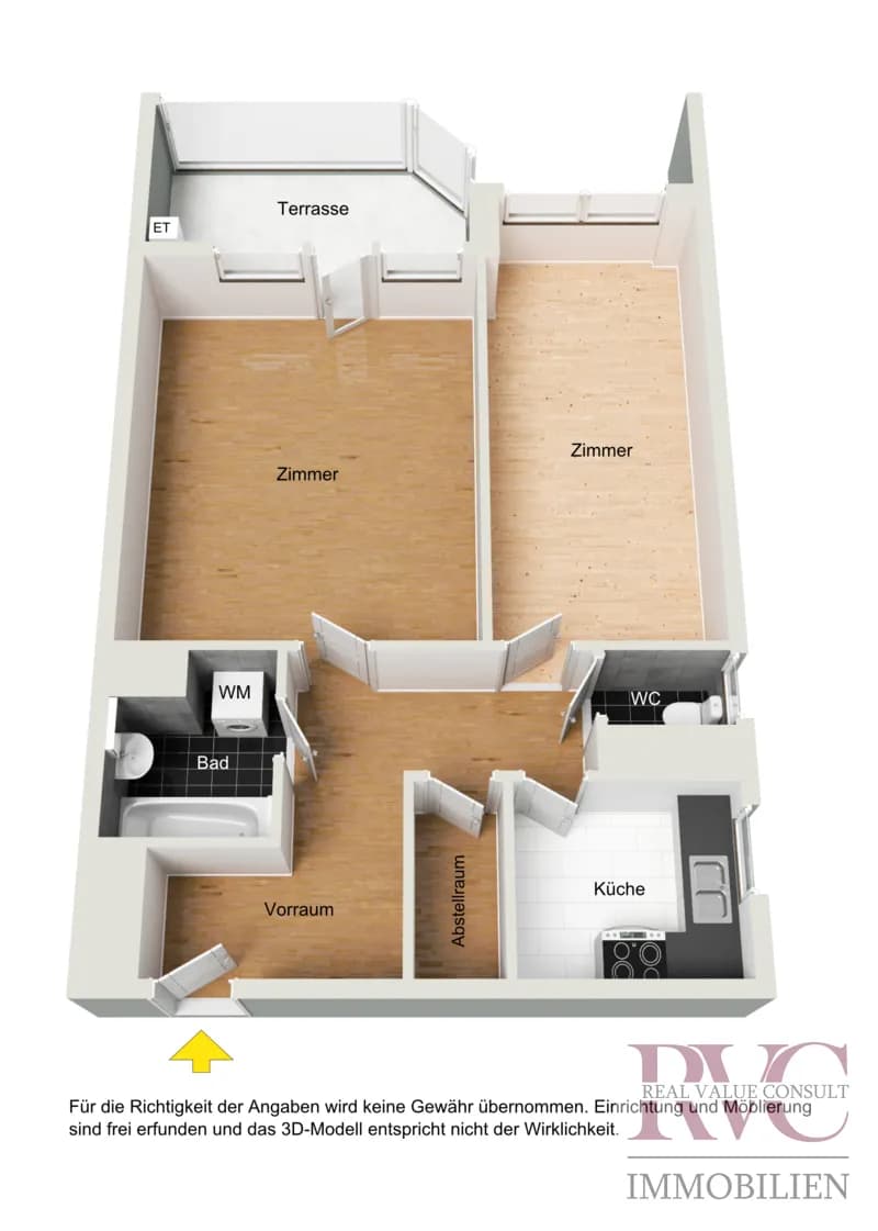 2-Zimmer-Wohnung kaufen in Wien – 60,61 m², € 549.000 – Bild 12 von 12