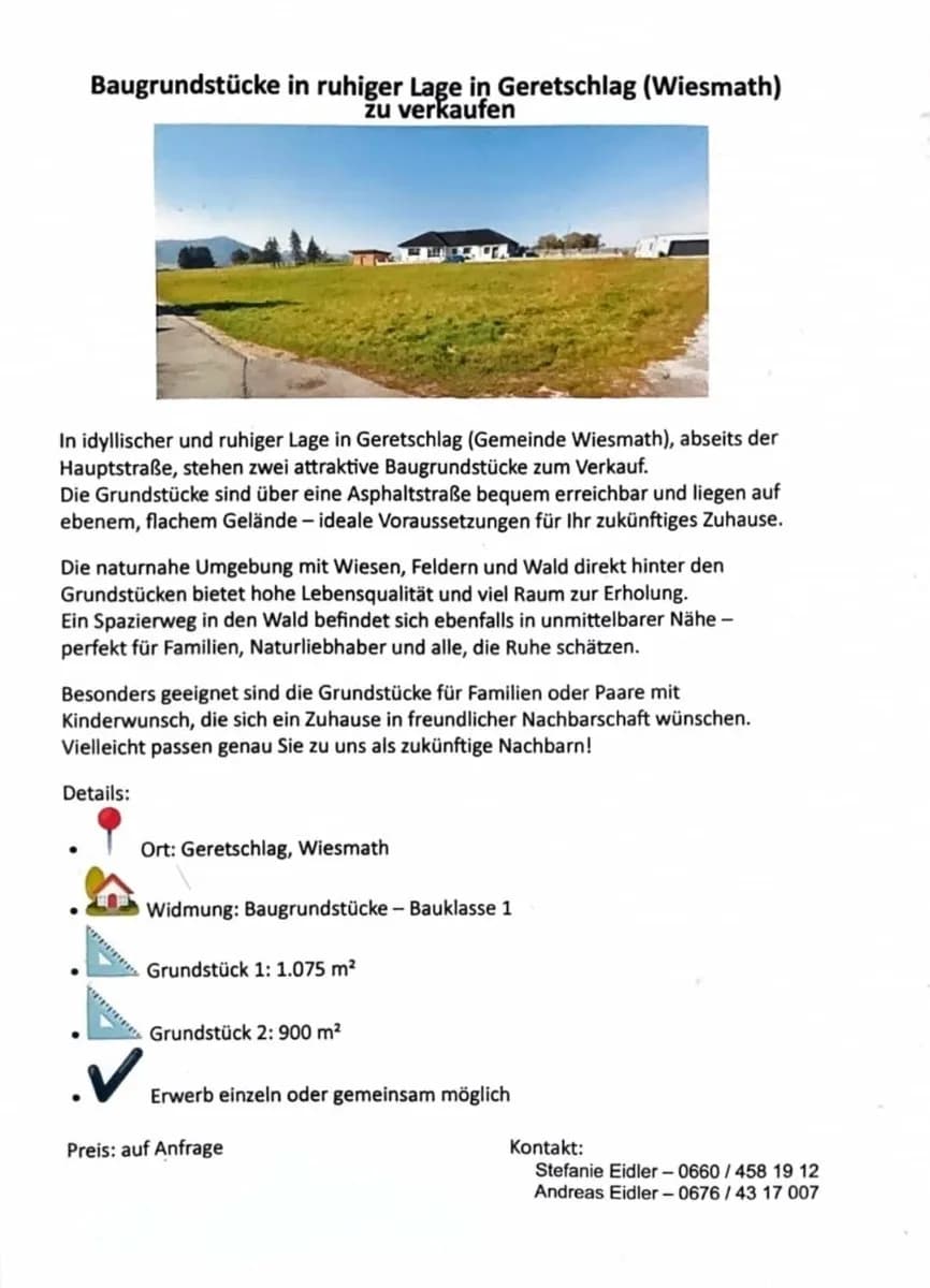 Grundstück kaufen in Wiener Neustadt Land – 1 075 m², € 86.000 – Bild 6 von 6