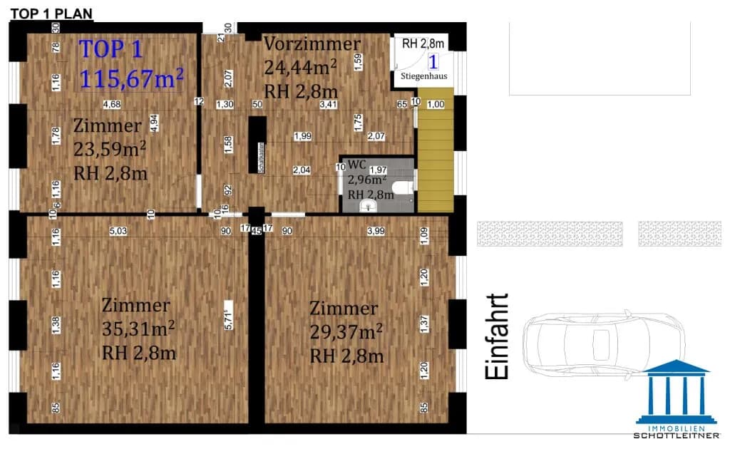 4-Zimmer-Gewerbeimmobilie mieten in Wiener Neustadt – 108 m², € 1.215 – Bild 15 von 18