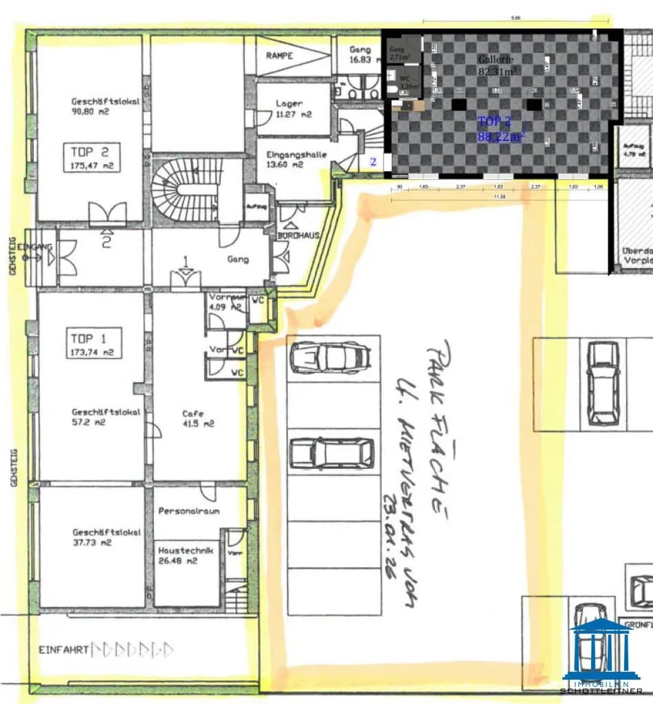 4-Zimmer-Gewerbeimmobilie mieten in Wiener Neustadt – 108 m², € 1.215 – Bild 17 von 18