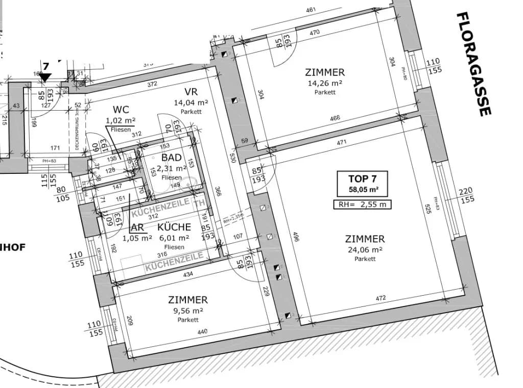 2-Zimmer-Wohnung kaufen in Wien – 58,05 m², € 299.000 – Bild 16 von 16