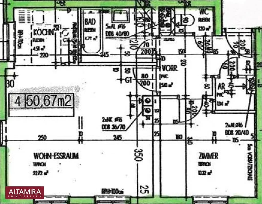 2-Zimmer-Wohnung mieten in Mödling – 50,67 m², € 850 – Bild 18 von 18