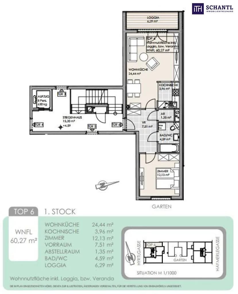 2-Zimmer-Wohnung kaufen in Wien – 60,27 m², € 345.000 – Bild 23 von 23