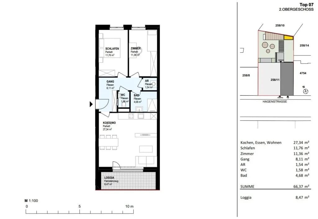 3-Zimmer-Wohnung kaufen in Linz – 66,78 m², € 429.000 – Bild 9 von 15